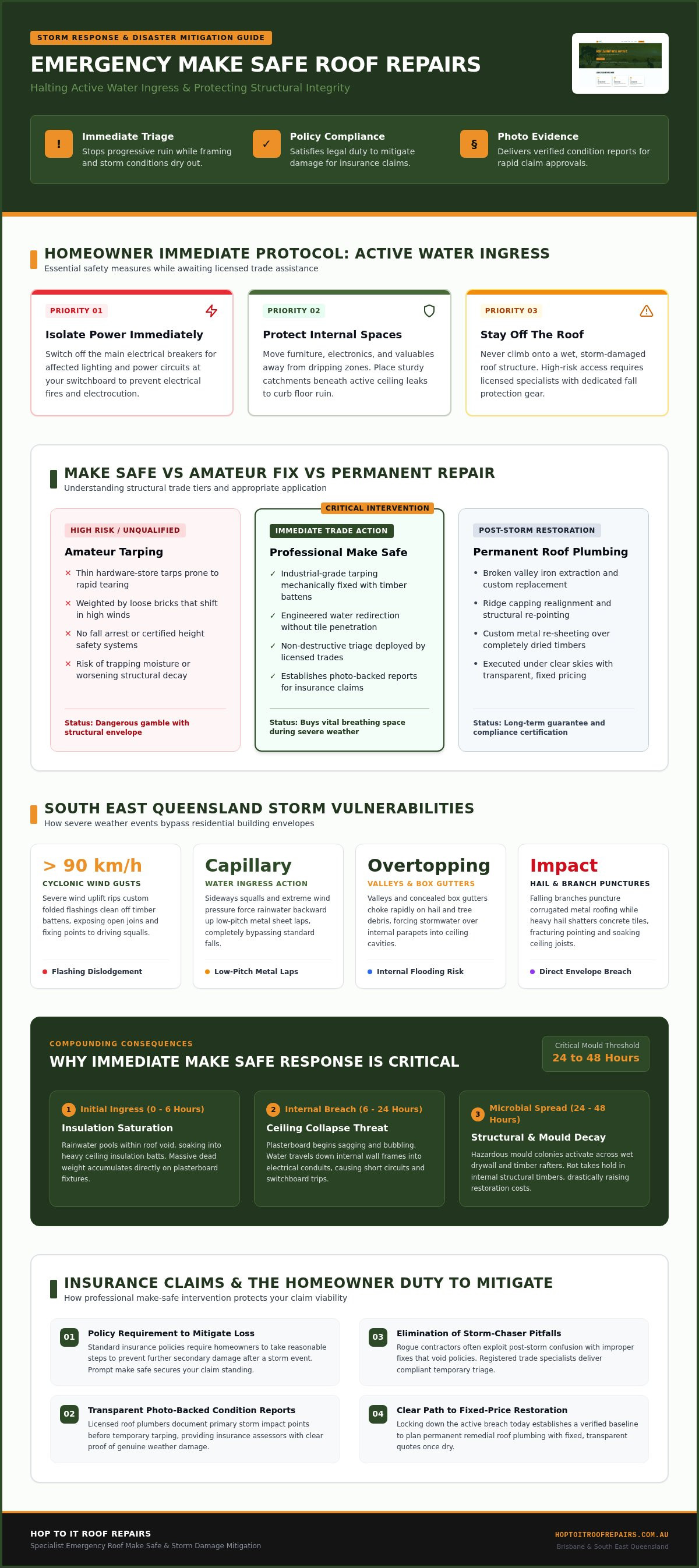 Emergency Make Safe Roof Repair: Urgent Protection for Storm Damage in 2026 infographic